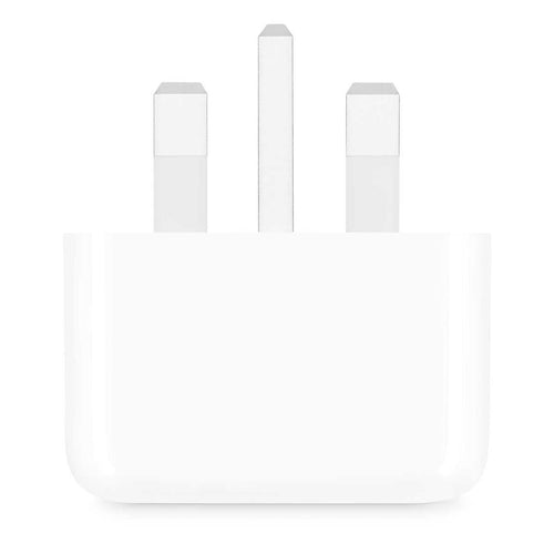 Apple 20W USB-C charger 3-pin front view