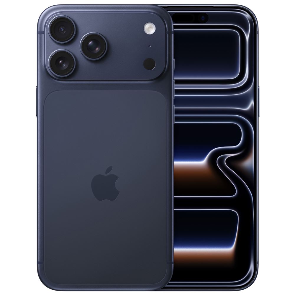 Apple iPhone 17 Pro Max Deep Blue front and rear view – KARTiN Pakistan