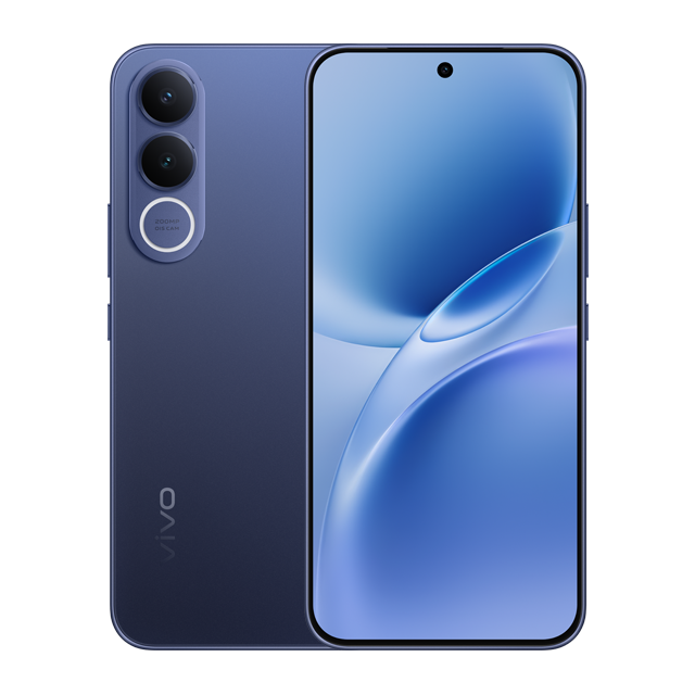 vivo v70fe Ocean Blue front and rear product image