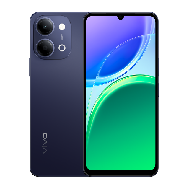 vivo y11d Voyage Black front and rear product image