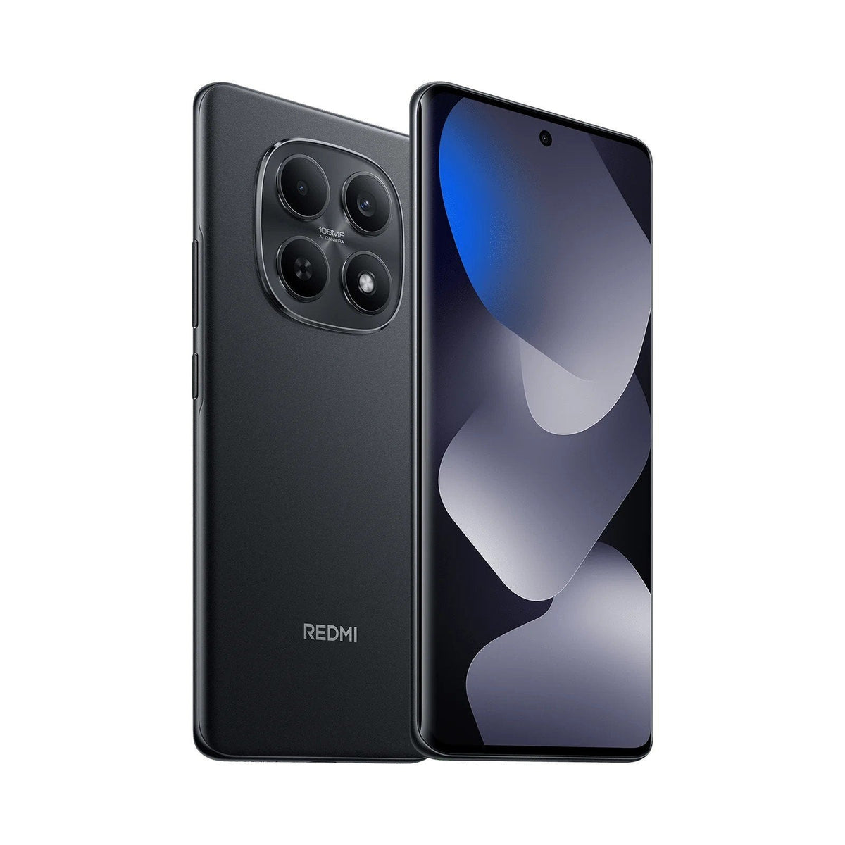 Redmi Note 15 Black front and rear