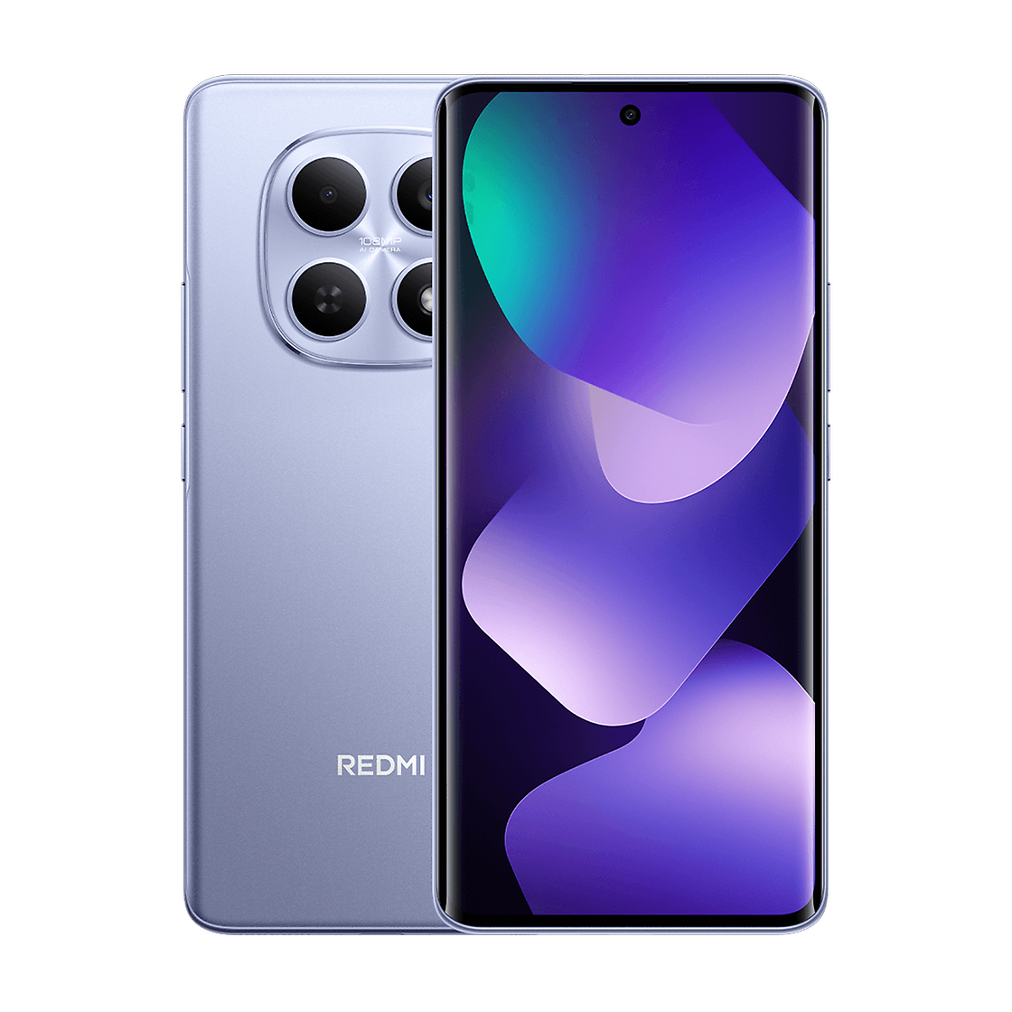 Redmi Note 15 Purple front and rear