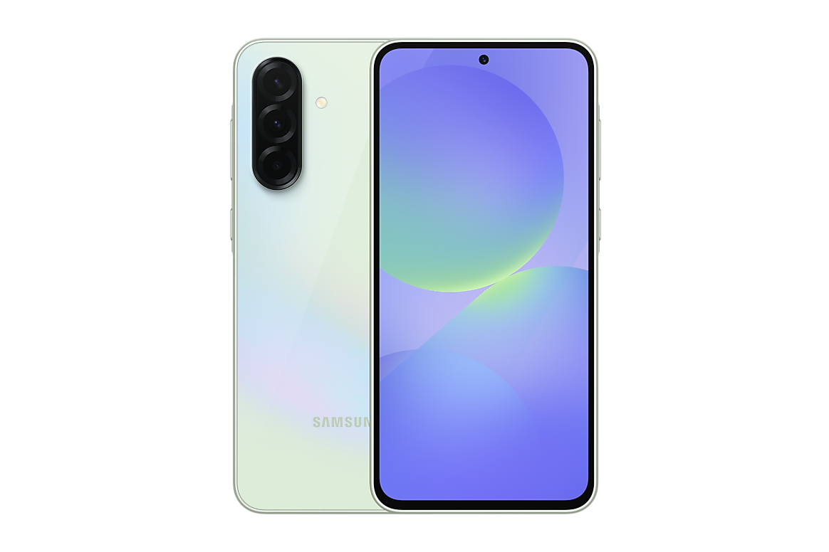 Samsung Galaxy A36 Awesome lime front view